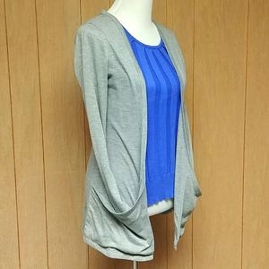 Two Pocket Open Front Cardigan. PROCEEDS TO FAMILY HEART FOUNDATION!